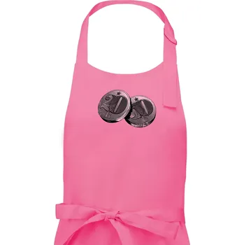 Kuchyňská zástěra Haléře pro sedmdesátníka - Pánská zástěra na vaření - Univerzální velikost ( Růžová )