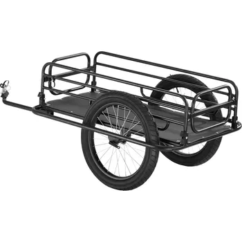 Stavební technika Vevor Přívěs na kolo 124.7 kg nosnost, 20" (50.8 cm) kola, skládací rám