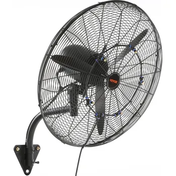Domácí ventilátor Vevor Ventilátor s mlhou 24.2 inch, kmitavý, vodotěsný, 3 rychlosti 7000 cfm