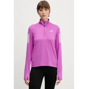 Pánská mikina Joggingová mikina adidas Performance Own The Run růžová barva, s potiskem, JV5905 43X, vel. S