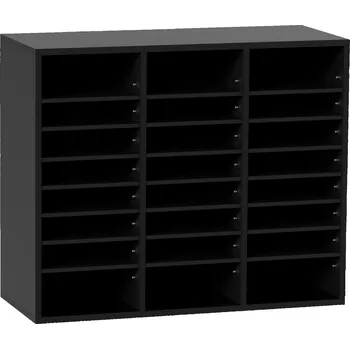 Vevor Dřevěný organizér na dokumenty, 24 přihrádek, vyjímatelné police