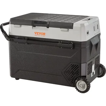 Autoelektronika Vevor Přenosná kompresorová auto chladnička 56Qt dvouzónová do auta a domů