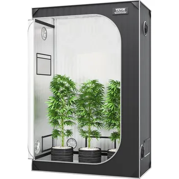 Pěstitelství Vevor Pěstební stan 122×61×183 cm, 2000D mylar, okno, podnos, taška