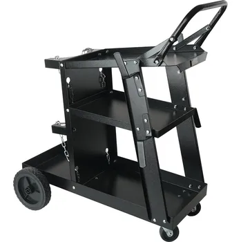 Vevor Vozík na svařovací stroj 3-patrový, nosnost 181,4 kg, 360° kolečka