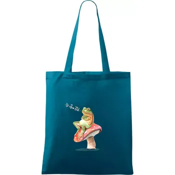 To chce klid žába - Taška bavlněná - 42 x 38 cm ( Petrolejová )