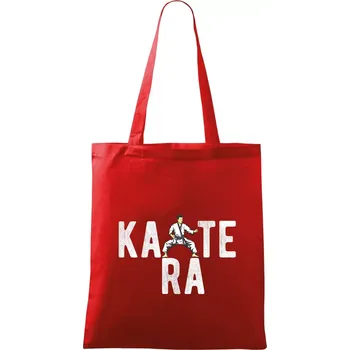 Karate bojovník - Taška bavlněná - 42 x 38 cm ( Červená )