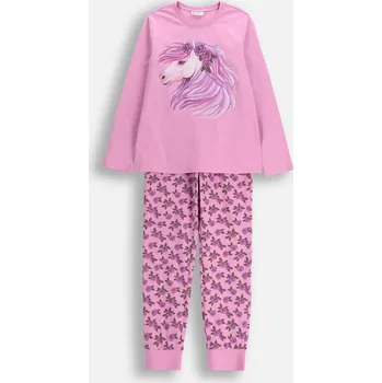 Dívčí pyžamo Dívčí pyžamo s dlouhým rukávem, bavlněné, velikost 140/146 Coccodrillo ZC5