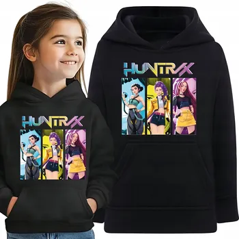 Dívčí mikina Miłym Druczkiem dětská mikina bavlna černá velikost 128