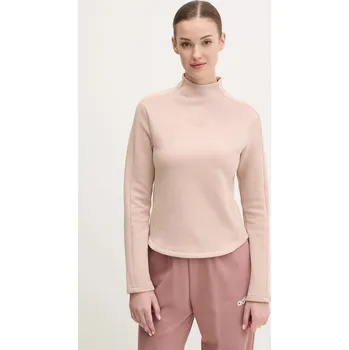 Dámská mikina Mikina adidas Originals INTERLOCK LS dámská, béžová barva, hladká, JJ0938 02X, vel. XXS