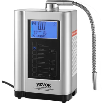 vodní filtr Vevor Ionizátor vody pH 3.5-10.5, 7 úrovní, -550mV, 8000L/filter, autoč.