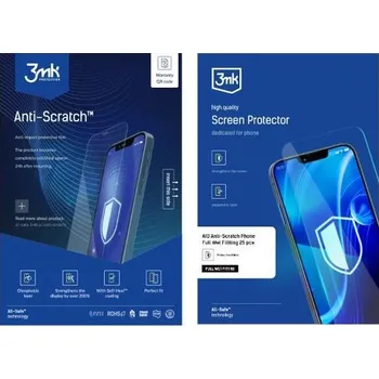 Telefonní příslušenství 3mk All-Safe - AIO fólie Anti-Scratch Full Wet Fitting Phone, 25 ks 5903108485173