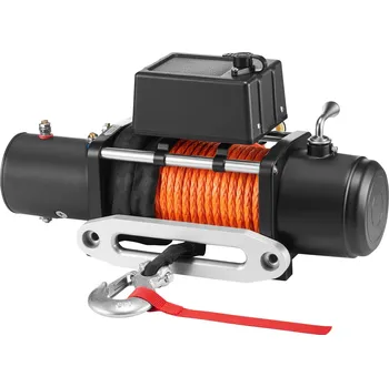 Stavební technika Vevor Elektrický naviják 6123.5kg syntetické lano vodotěsný dálkový ovladač