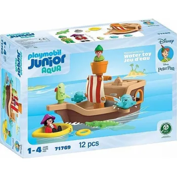 Hračka Playmobil 71769 Junior & Disney: Peter Pans Piratenschiff mit Wasserspritzspaß