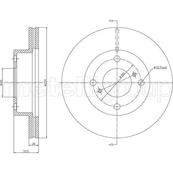 Brzdový kotouč Brzdový kotouč CIFAM (800-1267)