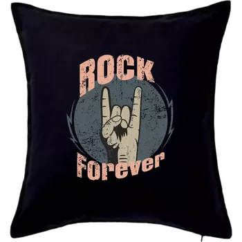 Polštář Rock forever ruka - Polštář 50x50 - 50x50 - Pouze potah ( Černá )