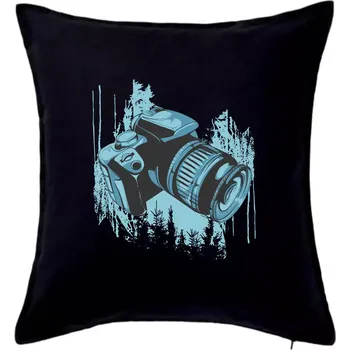 Polštář Zrcadlovka v přírodě - Polštář 50x50 - 50x50 - Pouze potah ( Černá )