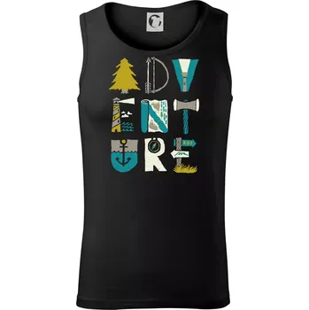 Adventure font - Tílko pánské Core - 2XL ( Černá )