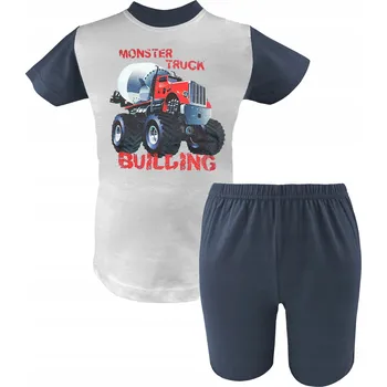 Chlapecké pyžamo CHLAPECKÉ BAVLNĚNÉ PYŽAMO S KRÁTKÝM RUKÁVEM LETNÍ KRÁTKÉ ČESKÁ VÝROBA VELIKOST 122