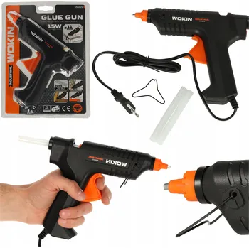 Tavná pistole WOKIN Tavná pistole na horké lepení 15W + náplně 11,2 mm