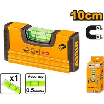 Vodováha Vodováha 10cm ALU 1 libel INGCO INDUSTRIAL