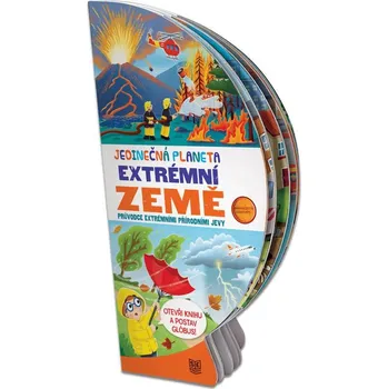 Pohádka Jedinečná planeta - Extrémní země / Rozkládací kniha s pevnými listy ve tvaru globusu