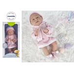 Mamido Panenka v růžových šatech s čepičkou 35 cm MT1102