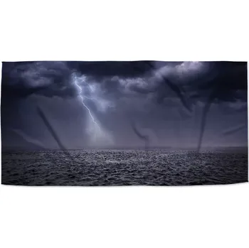 Osuška Sablio Ručník Bouře nad mořem - 50x100 cm