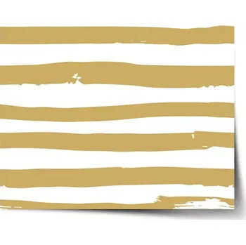 Plakát Sablio Plakát Zlaté pruhy - 60x40 cm