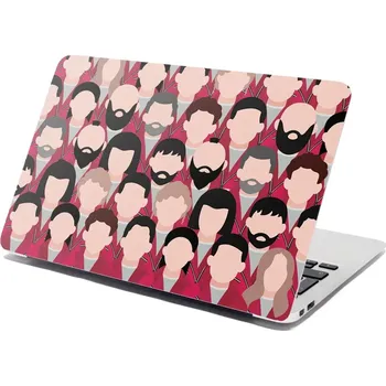 samolepka Sablio Samolepka na notebook Money heist Anonymní tváře - 29x20 cm