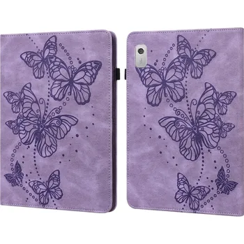 Pouzdro na tablet VSECHNONAMOBIL 56575 ART BUTTERFLIES Zaklápěcí pouzdro Lenovo Tab M9 fialové