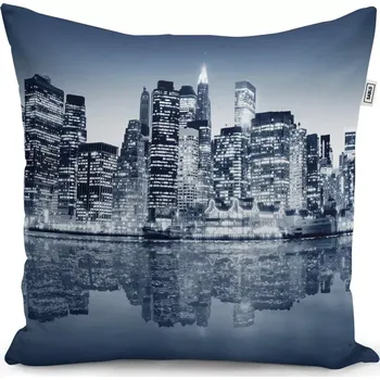 Polštář Sablio Polštář Noční New York - 40x40 cm