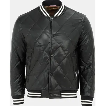Pánská casual bunda Firetrap PU Quilt Jacket Mens Black XS