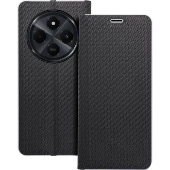 Pouzdro na mobilní telefon OEM Pouzdro LUNA Book Carbon XIAOMI Redmi 14C černé
