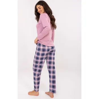 Pánské pyžamo Pyžamo DU PI FP 004.03 tmavě růžové 2XL