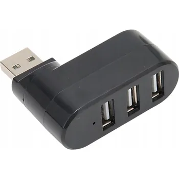 USB hub USB 2.0 HUB s 3 porty, otočný