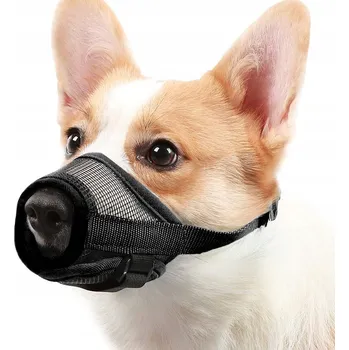 Náhubek pro psa NÁHUBEK PRO PSA Mayerzon ČERNÝ PRODYŠNÝ SÍŤOVANÝ VELIKOST M