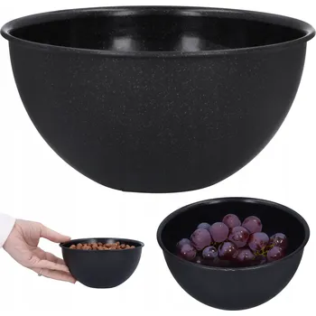 Plastová miska černá Ø15 cm, misky na zmrzlinu na dezerty, svačiny 0,75 l