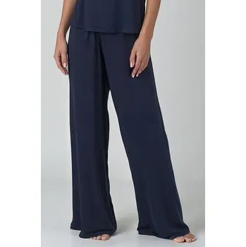 Dámské pyžamo Kalhoty na spaní Vivisence 2102 Barva: Modrá - tmavě, Velikost: 2XL