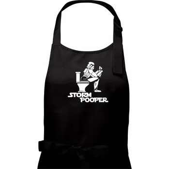 Kuchyňská zástěra SW - Storm pooper - Dámská zástěra na vaření - Univerzální velikost ( Černá )