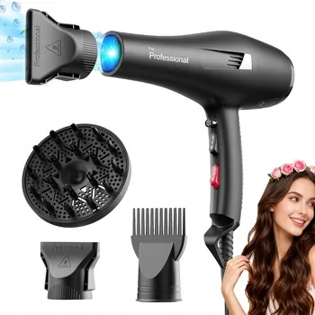 Fén FÉN NA VLASY 2400W S IONIZACÍ, STUDENÝ VZDUCH + DIFUZÉR A KONCENTRÁTOR
