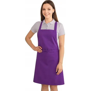 Kuchyňská zástěra Kuchyňská zástěra praktická pohodlná 62x70 fialová