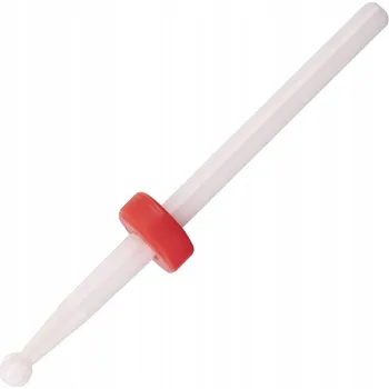 Bruska na nehty KERAMICKÁ FRÉZA KULIČKA NA KŮŽIČKY Jemná ČERVENÁ Hybrid Gel FRÉZY