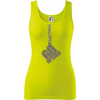 60 let na krku řetěz - Dámské tílko - L ( Limetková )