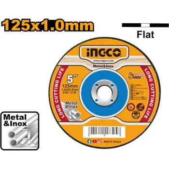 Řezný kotouč Kotúč rezný kov 125x1x22,2mm INGCO