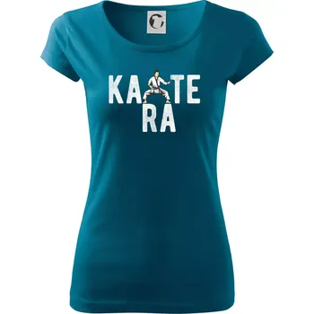 Dámské oblečení Karate bojovník - Dámské triko Pure - L ( Petrolejová )