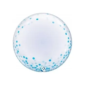 Balónek Fóliový balónek Takara Kosan Deco Kula s konfetami, 61 cm