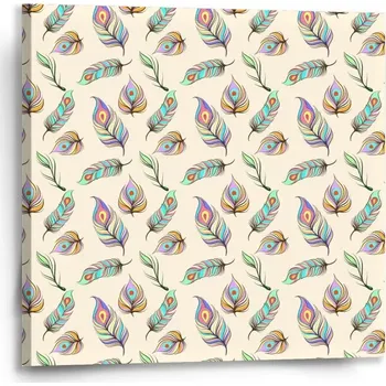 Obraz Sablio Obraz Paví peříčka - 50x50 cm