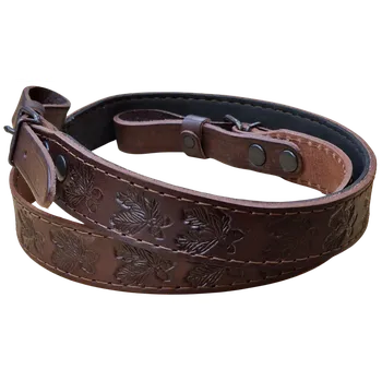 Příslušenství pro sportovní střelbu Kožený řemen na zbraň podšitý protiskluzovou gumou Zubíček Šíře: 2 cm