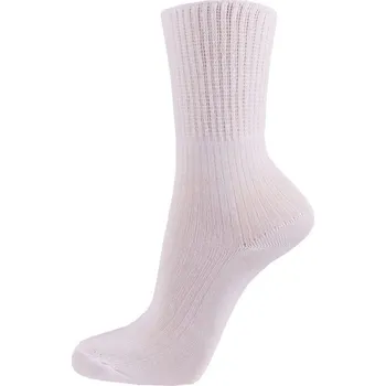 Dámské ponožky Zdravotní bavlněné ponožky - bílá Vyberte velikost: 46 - 48