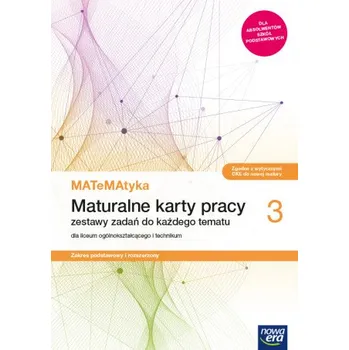 Přírodní věda Nowe matematyka karty pracy klasa 3 liceum i technikum zakres podstawowy i rozszerzony (Dorota Ponczek,Karolina Wej)(Brožovaná)